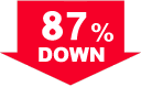 87%DOWN
