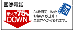 固定から国際通話