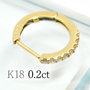 K18������ϡ��ե����˥����ޤ�Хͼ��ԥ���0.2ct