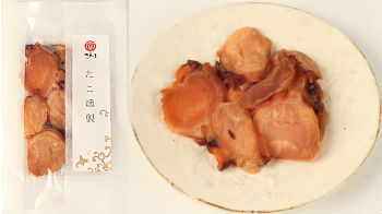 江戸屋 北海道珍味 4種セット ≪鮭スティック たこ燻製 むきこまい