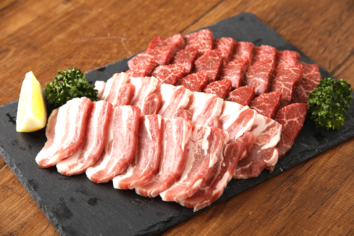 黒毛和牛大崎牛鹿児島六白黒豚焼肉セット500g ｜ G-Call