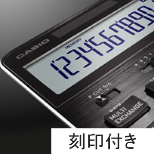 CASIO　プレミアム電卓S100≪刻印付き≫（カラー：ブラック）　