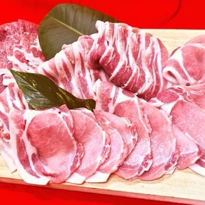 庄内のおいしい豚肉（ロース＆バラ＆肩ロース）計１.８ｋｇ　