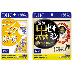 DHC ニンニク+卵黄＆醗酵黒セサミンプレミアム30日分セット