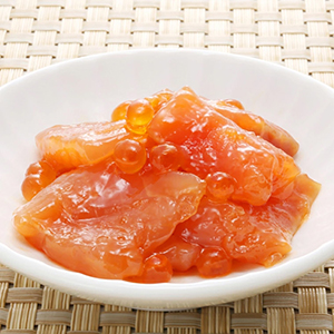 佐藤水産北海道産天然鮭と新鮮ないくら鮭ルイベ漬 130gパック