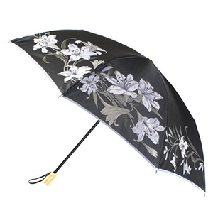 【晴雨兼用】 折りたたみ傘 百合