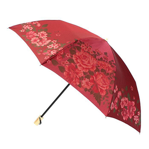 【晴雨兼用】 折りたたみ傘 大バラ