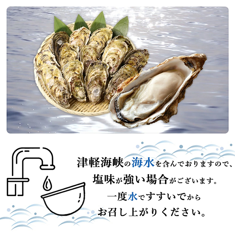 2022年発送開始！海峡育ち「知内産 殻付牡蠣」カキナイフ付き【上磯郡