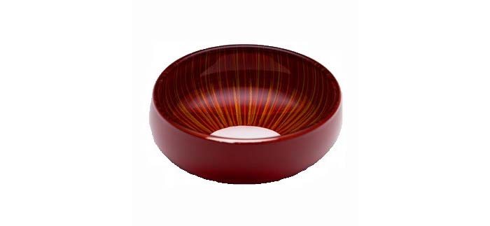 赤色クリスタルボウル 木箱付き セット売可✨丸嘉小坂漆器店 kyakushiki 蕾 クリスタルボウル 朱